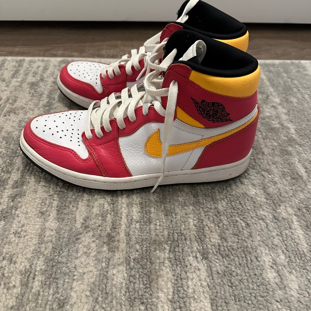 Jordan Sneakers Red Yellow White